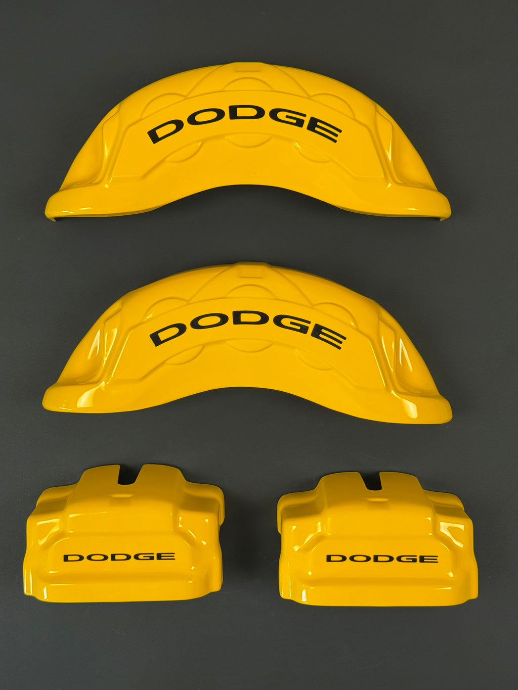 Dodge Challenger/Charger 2015-2023 yellow custom brake caliper covers, set of 4