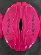 Рожеві кастомні чохли на гальмівні супорти Mercedes Benz, комплект 4 шт.