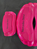 Рожеві кастомні чохли на гальмівні супорти Mercedes Benz, комплект 4 шт.