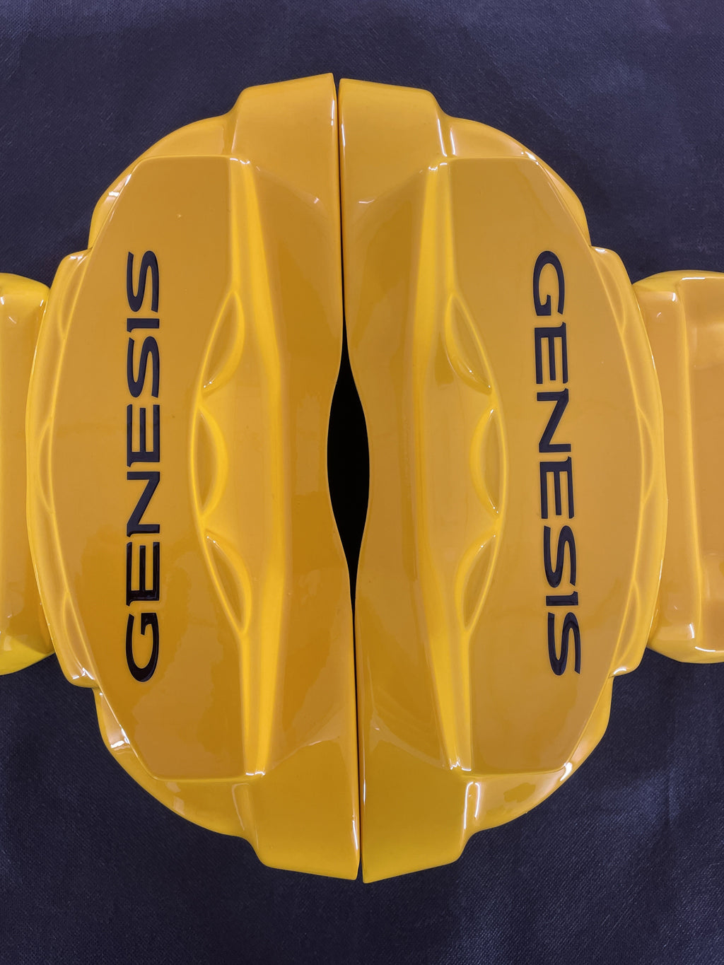 Жовті нестандартні кришки супортів Genesis, комплект із 4 шт.