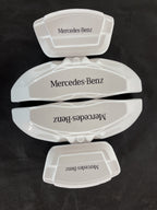 Білі кастомні накладки на гальмівні супорти Mercedes Benz, комплект із 4 шт.