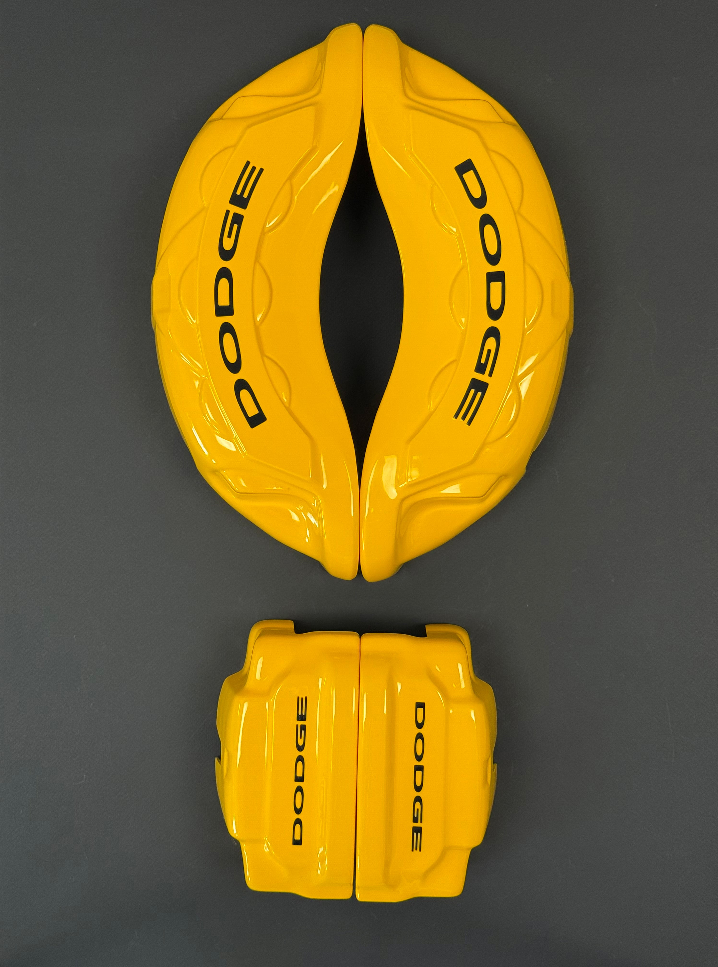 Чохли на супорти (каліпери) для Dodge Challenger/Charger 2015-2023, жовті, комплект із 4 штук