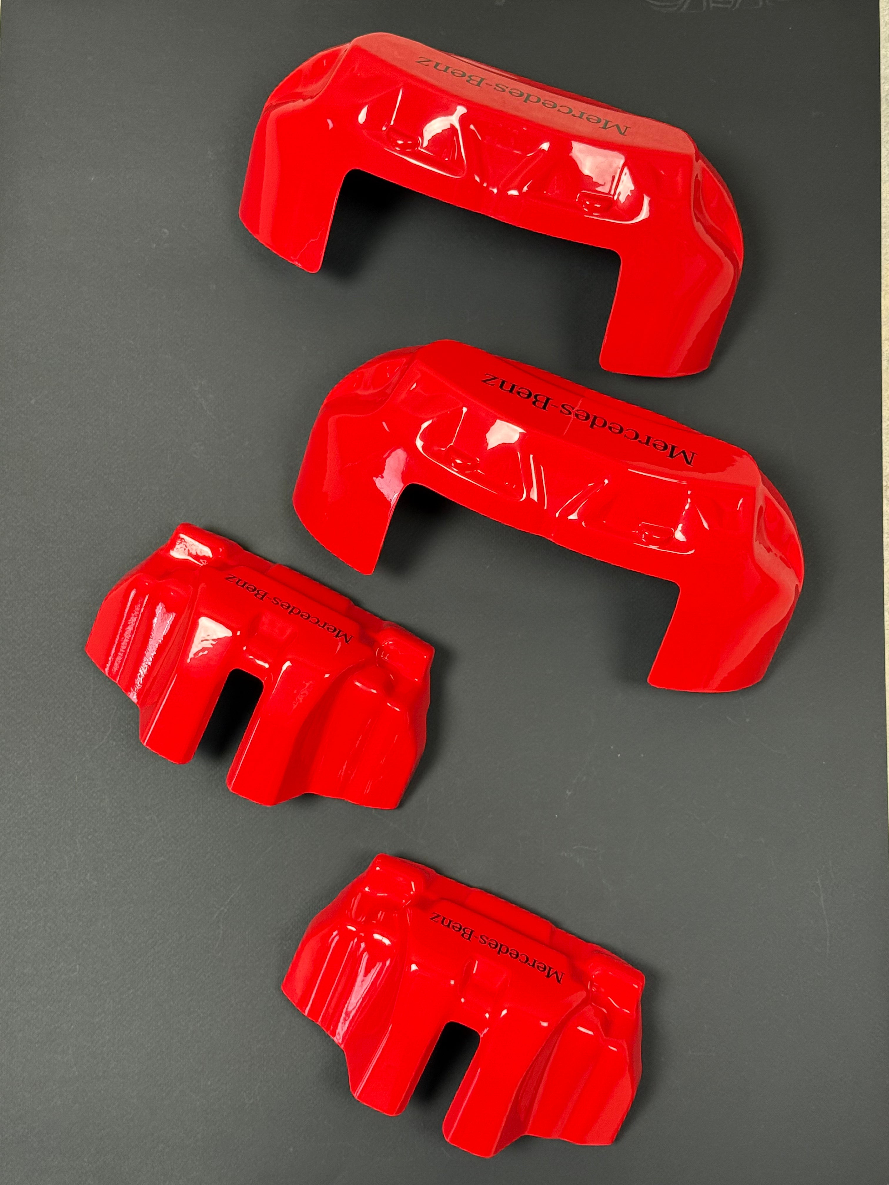 Mercedes Benz S klass W221 red custom brake caliper covers, set of 4