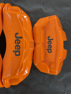 Jeep Wrangler orange custom brake caliper covers, set of 4