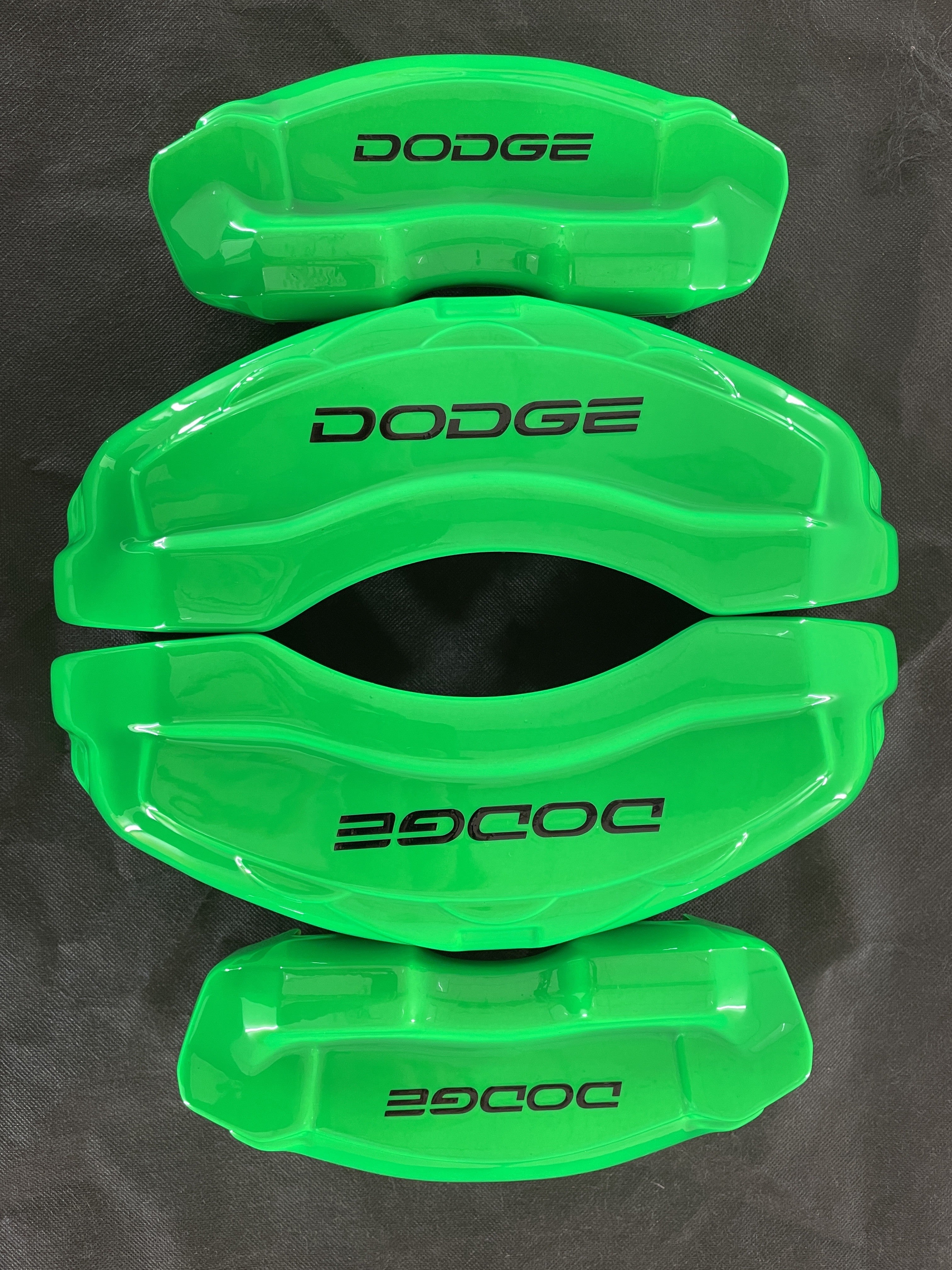 Dodge RAM 1500 зелені кастомні накладки на супорти, комплект із 4 шт.