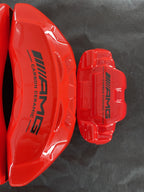 Червоні кастомні чохли для гальмівних супортів Mercedes Benz AMG, комплект із 4 шт.