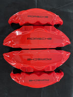 Porsche 911 червоні нестандартні накладки на гальмівні супорти, комплект із 4 шт.