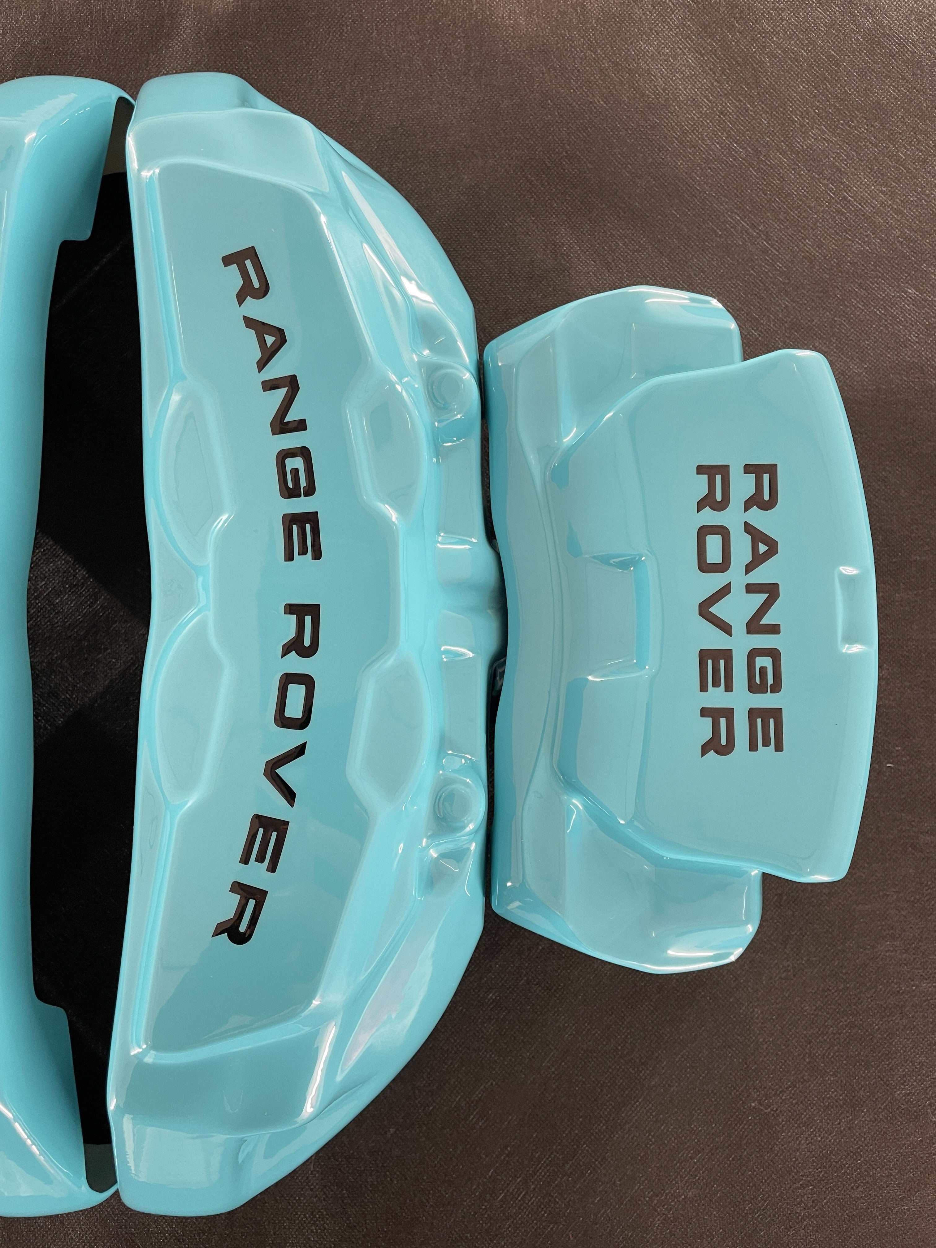 Накладки на супорти Land Rover Range Rover Sport 2023+ бірюзові на замовлення, комплект 4 шт.