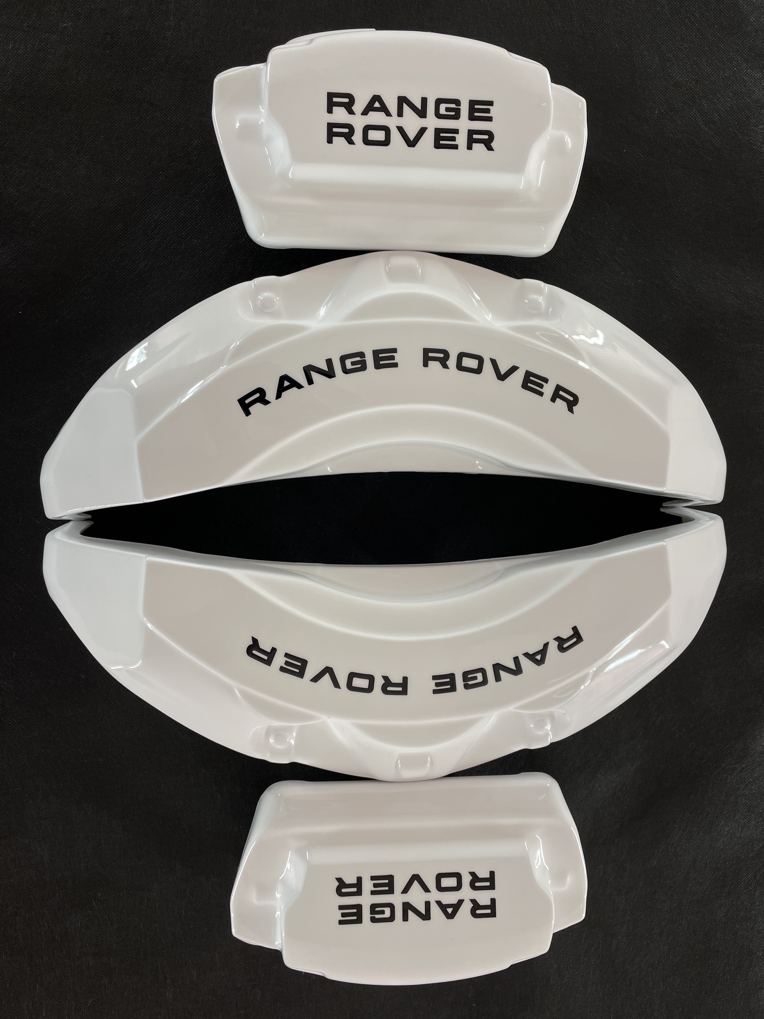 Білі кастомні чохли для супортів Land Rover Range Rover Sport 2010-2017, комплект з 4 шт.