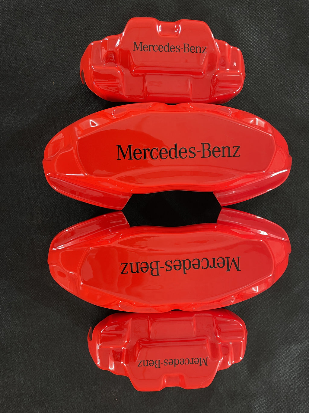Mercedes Benz red custom brake caliper covers, set of 4