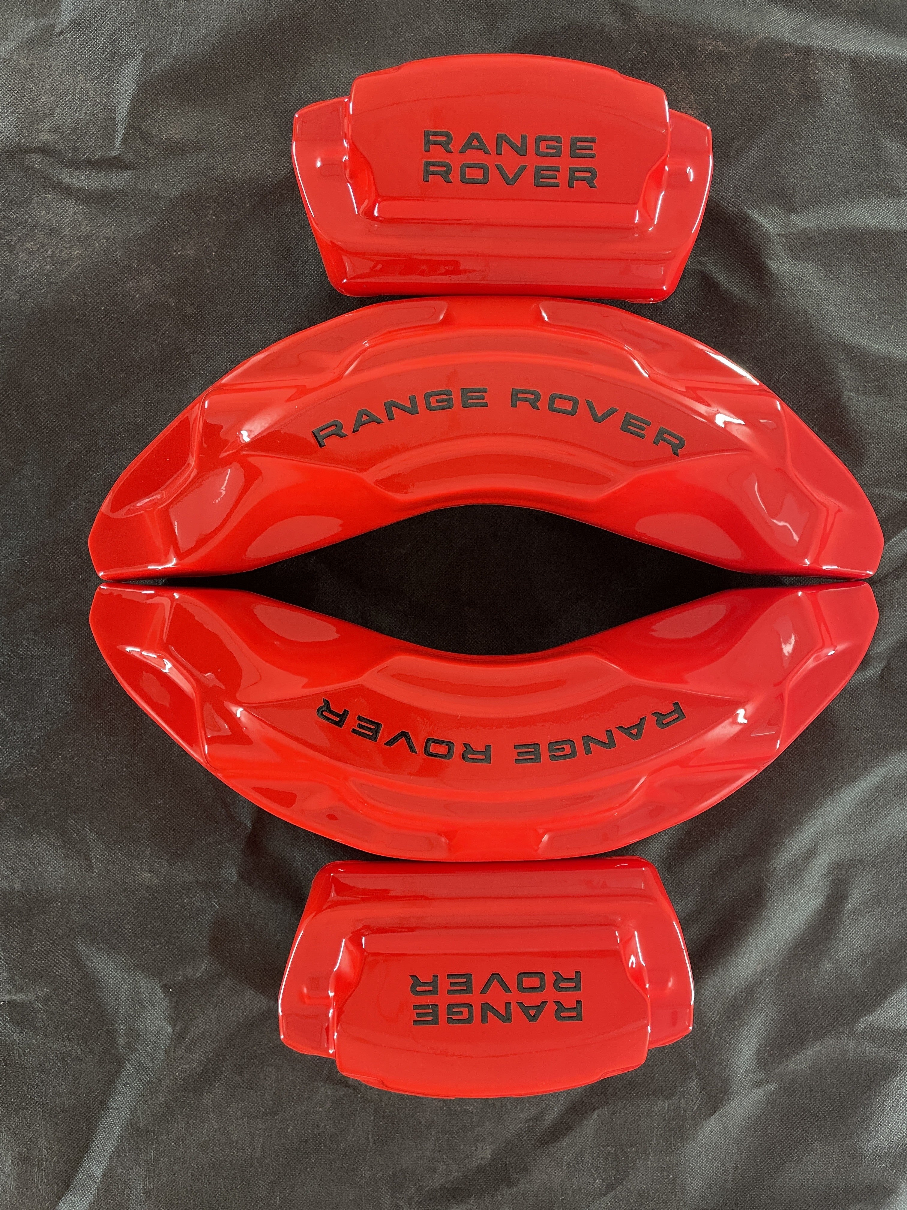 Land Rover Range Rover Sport L494 червоні нестандартні накладки на гальмівні супорти, комплект із 4 шт.