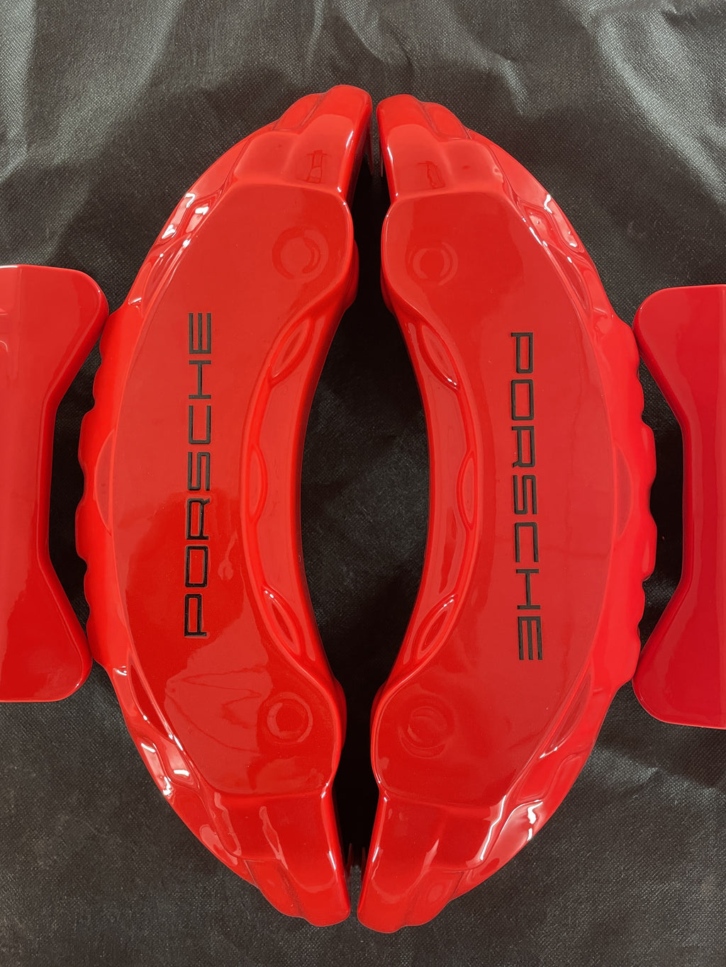 Комплект із 4 червоних декоративних накладок на супорти Porsche