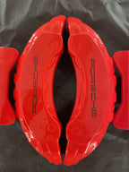 Комплект із 4 червоних декоративних накладок на супорти Porsche