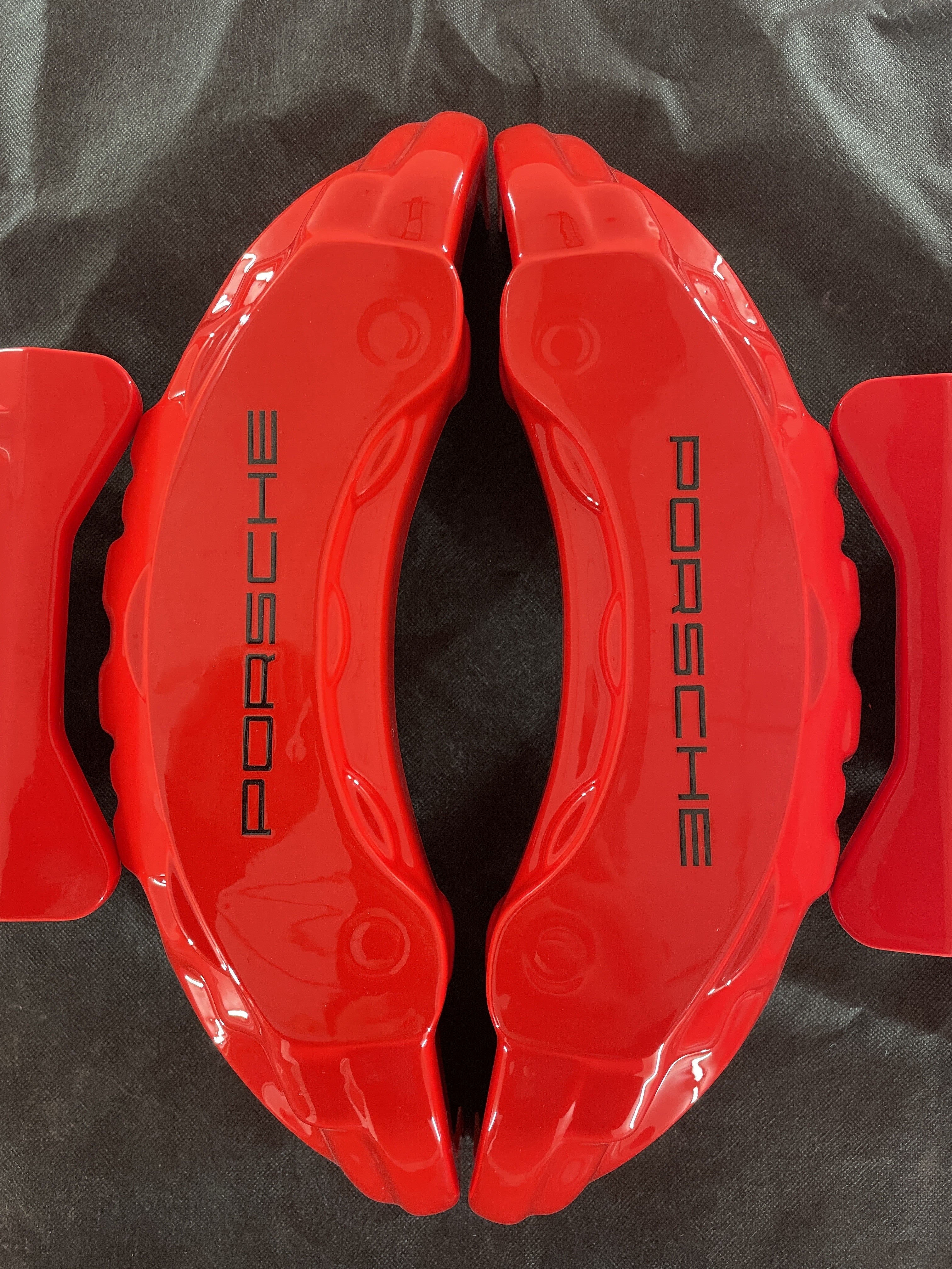 Комплект із 4 червоних декоративних накладок на супорти Porsche