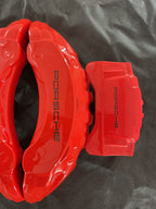 Комплект із 4 червоних декоративних накладок на супорти Porsche