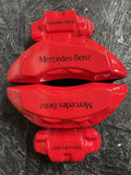 Mercedes Benz, червоні кастомні накладки на гальмівні супорти, комплект з 4 шт.