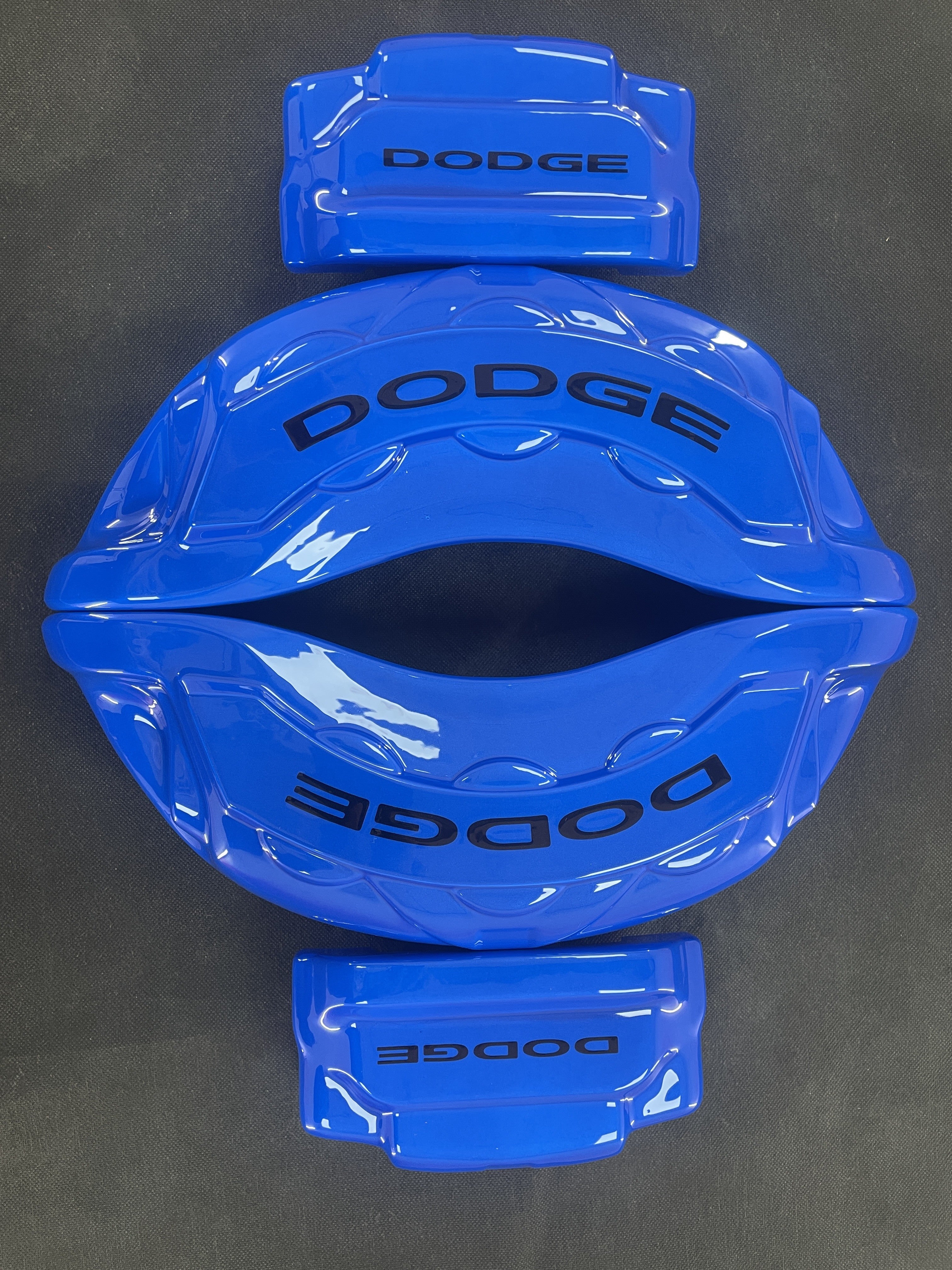 Сині накладки на гальмівні супорти Dodge Challenger/Charger, комплект із 4 шт.