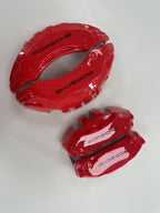 Porsche Cayenne Panamera 2016-2020 червоні накладки на гальмівні супорти, комплект з 4 шт.