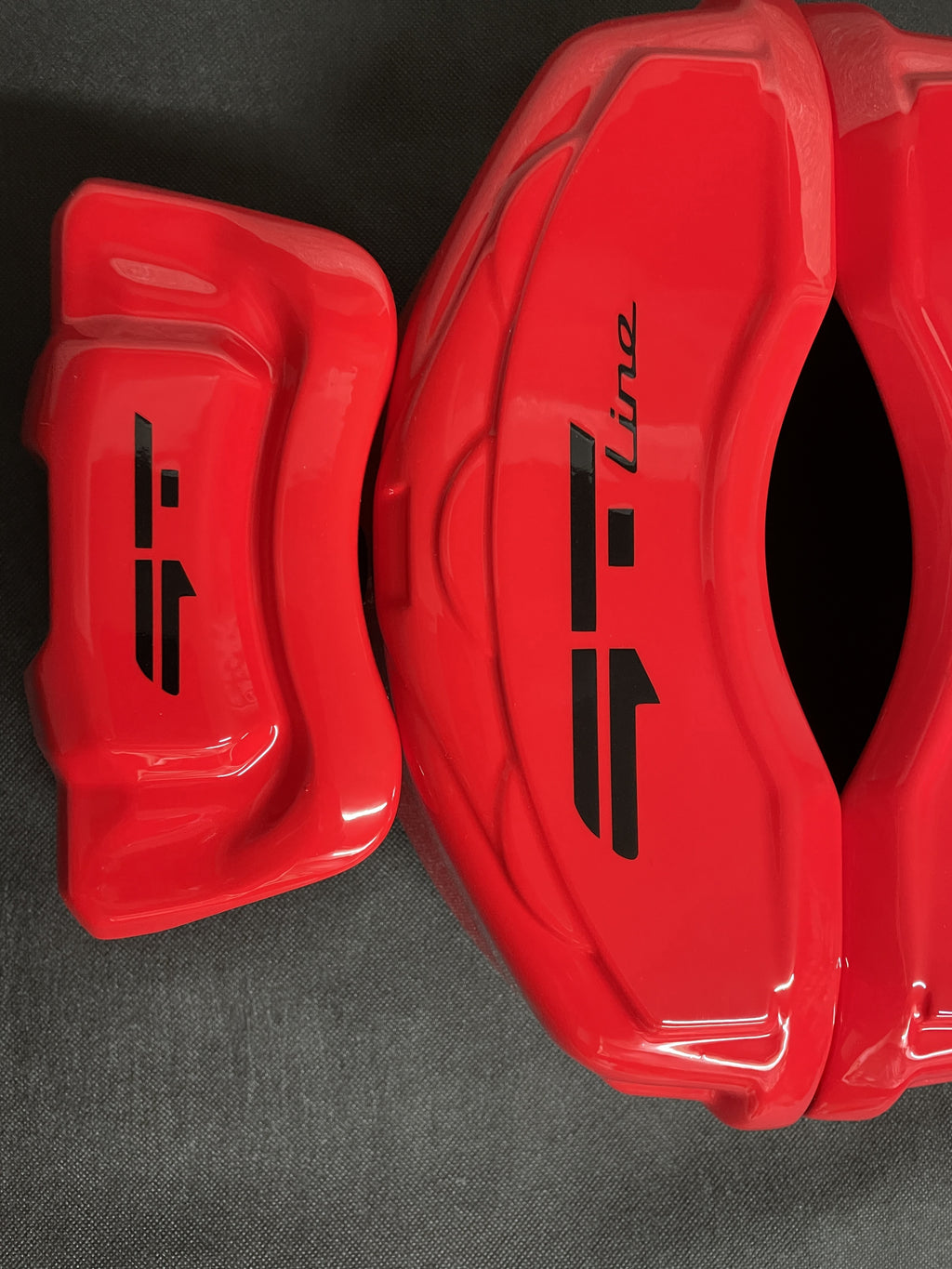 Kia Optima 2011-2016 червоні кастомні накладки на гальмівні супорти, комплект з 4 шт.