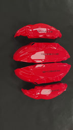 Porsche 911 червоні нестандартні накладки на гальмівні супорти, комплект із 4 шт.